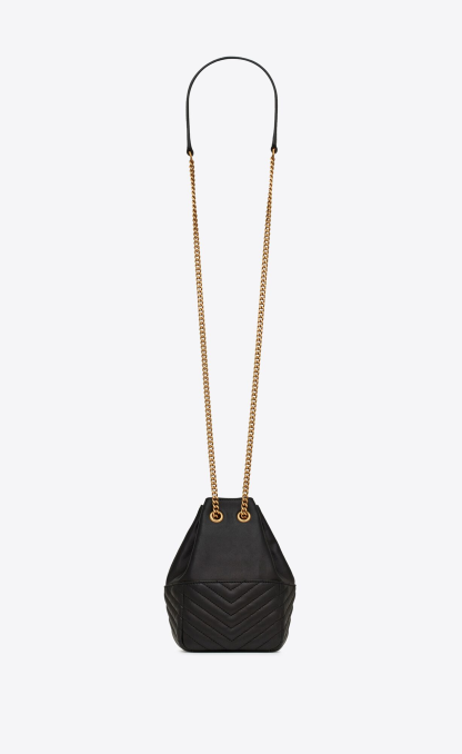 JOE mini quilted sheepskin bucket bag
